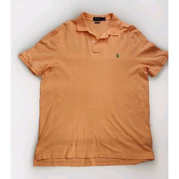 Ralph Lauren Other - Ralph Lauren Polo Shirt Mens Size Large Orange Casual Short Sleeve Classic Fit